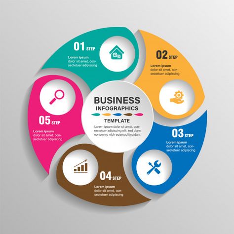 Infographics template 6 options with circle. data and information visualization. | Premium Vector #Freepik #vector #infographic #banner #brochure #business Mẫu Power Point, Infographics Template, Circle Infographic, Business Infographics, Powerpoint Slide Designs, Information Visualization, Infographic Powerpoint, Data Visualization Design, Infographic Design Layout