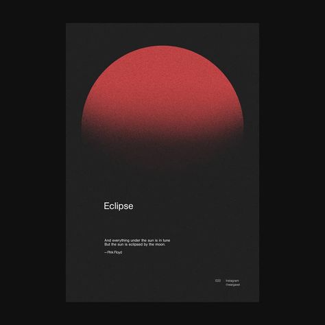 33. Eclipse . . . . . #simplycooldesign #graphicdesigncentral #typographicposter #posterdesign #posters #icographica #type #typelover Eclipse Design, Eclipses Art, Poster Graphic, App Interface Design, Year Of The Snake, Typographic Poster, App Interface, Type Posters, Music Covers