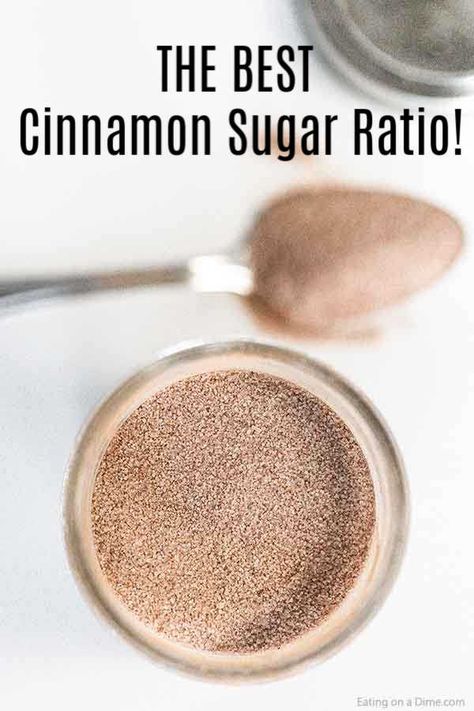 Cinnamon Sugar Recipe, Cinnamon Sugar Recipes, Homemade Dry Mixes, Diy Cinnamon, Food Stamps, Homemade Spices, Cinnamon Toast, Homemade Seasonings, Easy Cinnamon