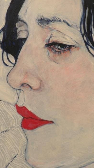 Hope Gangloff, Konst Designs, 인물 드로잉, Art And Illustration, Red Lipstick, Anatomy Art, Face Art, Figure Painting, Figurative Art