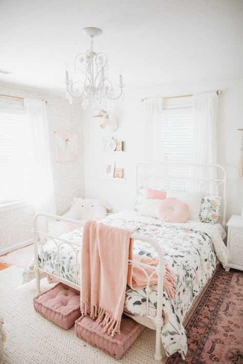 Big Girl Bed, Girl Bed, Lauren Mcbride, Shared Girls Bedroom, Big Girl Bedrooms, Home Decor Products, Girl Beds, Girl Bedroom Decor