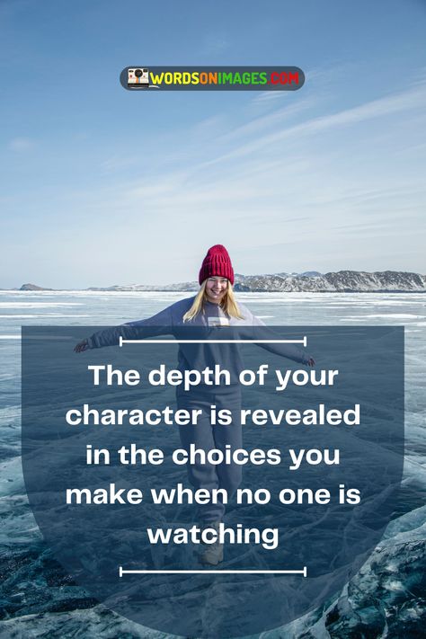 The depth of your character is: Deep Quotes Moral Values Quotes, Character Quotes Morals, Quotes On Values, Moral Compass Quotes, Conscience Quotes, Values And Morals, True Character, Value Quotes, Moral Values