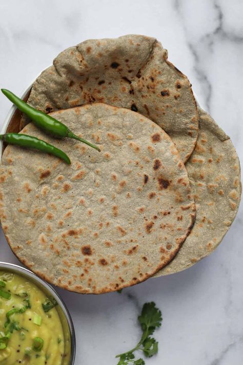 Bajra Roti Recipe, Bhakri Recipe, Soft Roti Recipe, Bajra Roti, Ministry Of Curry, Millet Bread, Sambhar Recipe, Indian Bread Recipes, Chapati Recipes