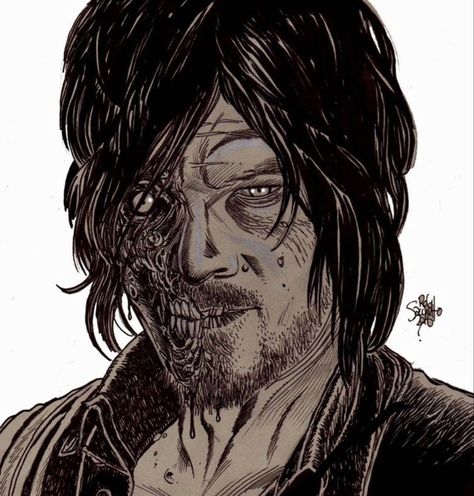 Daryl Dixon Comic, Tha Walking Dead, Walking Dead Comic, Darryl Dixon, Riverdale Poster, Walking Dead Art, Walking Dead Zombies, Best Zombie, Walking Dead Game