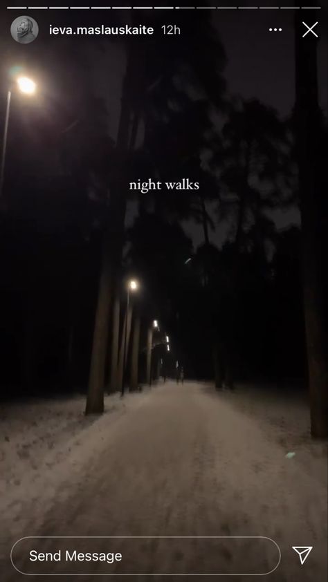 Walking At Night, Night Walk, Night Pictures, Insta Photo Ideas, Insta Photo, Ig Story, At Night, Send Message, Photo Ideas