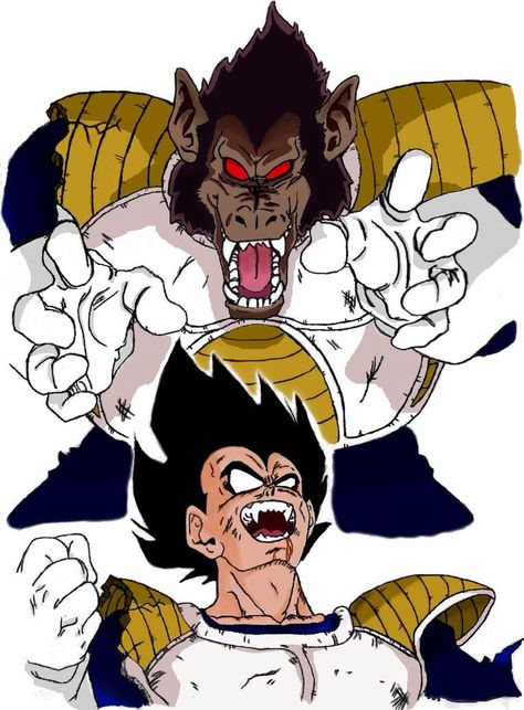 Great Ape Transformation-Vegeta Kid Buu, Ball Tattoo, Dbz Manga, Image Dbz, Dragon Ball Tattoo, Dragon Ball Super Goku, Dbz Art, Great Ape, The Pose