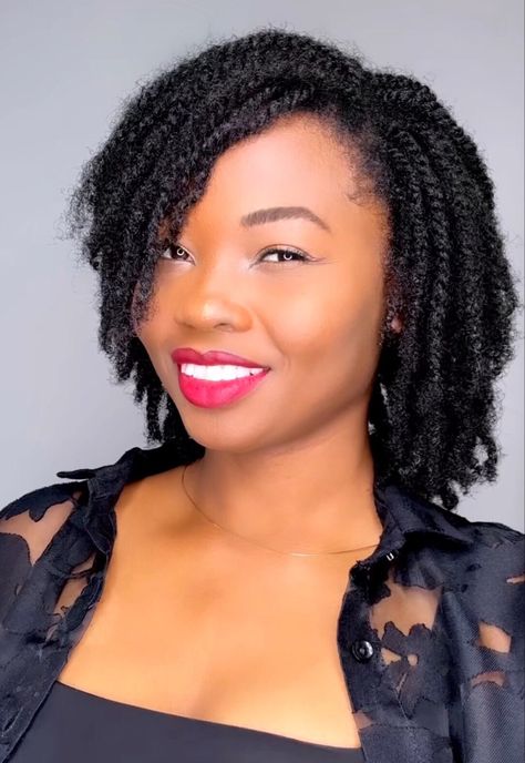 Short Afro Twist Braids, 4c Twists Natural Hair, 2024 Braids, Natural Hair Ponytail, Afro Twist Braid, Short Hair Twist Styles, Short Box Braids Hairstyles, Protective Hairstyles For Natural Hair, Short Sassy Hair