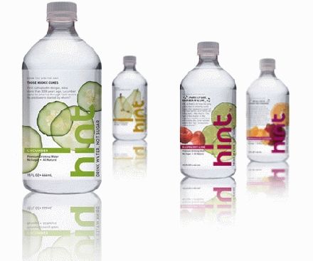 Flavored Water Bottle, Hint Water, Water Packaging, Bottle Design Packaging, Agua Mineral, Fruit Water, Water Bottle Design, Packing Design, Beverage Packaging