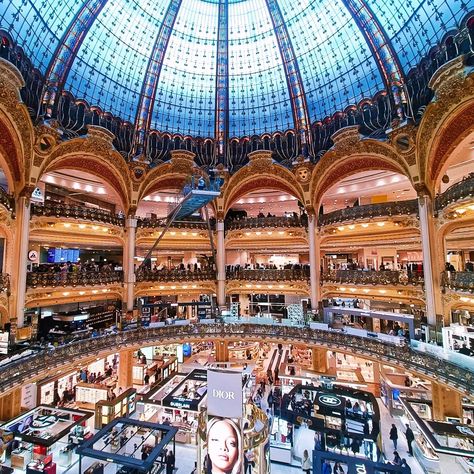 Best place in Paris not just for shopping but also for the view 🤩 - Galleries la Fayette La Fayette, The View, Paris, Instagram