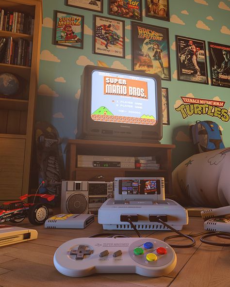 Retro Games Room, Seni Vintage, Retro Gaming Art, Retro Gadgets, Retro Room, Retro Videos, Retro Game, Retro Gamer, Retro Video Games