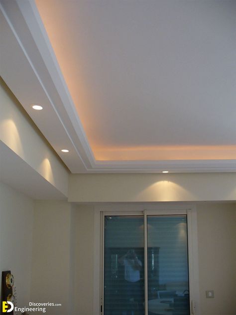 Stairs In Kitchen, Plafon Gypsum, False Ceiling Living Room, Plafond Design, Ceiling Design Living Room, Faux Plafond, Basement Ceiling, Ceiling Design Bedroom, False Ceiling Design