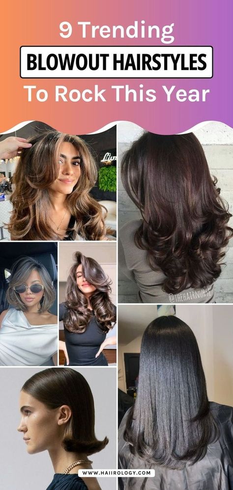 Ready to slay with trending blowout hairstyles? In this blog post, I cover 9 blowout hairstyles you must try for 2024, from voluminous waves to sleek straight blowouts. Whether you have short, medium, or long hair, you’ll find the perfect style to match your vibe. Plus, I share my hairstylist tips on achieving the 90s blowout at home. Get ready for a hair transformation! Head to the blog now for blowout hairstyle inspirations! Long Hair Blowout Hairstyles, 70s Blowout Hair, Hairstylist Tips, Blowout Hairstyle, Blowout Hairstyles, Blowout At Home, Textured Bobs, Curled Hairstyles For Medium Hair, Voluminous Waves