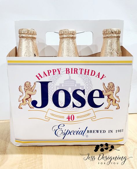 Modelo Beer Theme Party, Beer Centerpieces For Men, Beer Centerpieces, Beer Gifts Basket, Beer Bottle Carrier, Beer Birthday Party, Modelo Beer, Beer Images, Beer Carrier