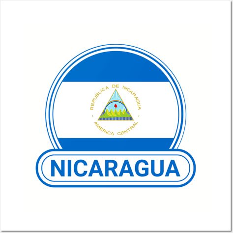 Show your love for Nicaragua with this country badge showing off the Nicaragua Flag. Nicaragua Country Badge design. -- Choose from our vast selection of art prints and posters to match with your desired size to make the perfect print or poster. Pick your favorite: Movies, TV Shows, Art, and so much more! Available in mini, small, medium, large, and extra-large depending on the design. For men, women, and children. Perfect for decoration. Profile Background, Nicaragua Flag, Flag Wall, Badge Design, Nicaragua, Extra Large, Favorite Movies, Tv Shows, Flag