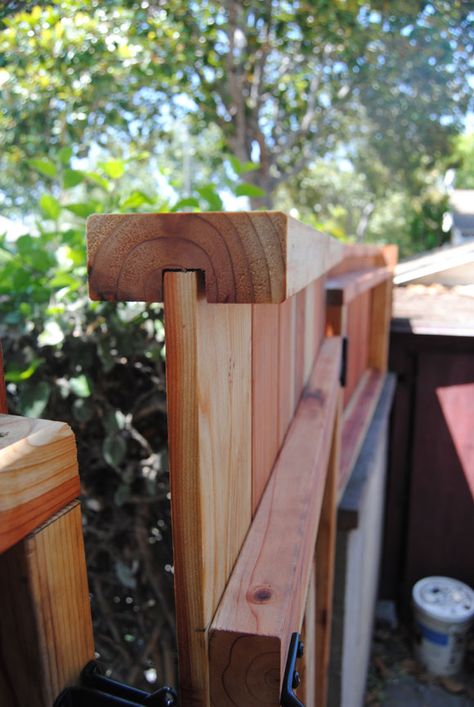 Fence Height Extension, Fence Extension, Backyard Wall, Backyard Fence Decor, Wooden Fence Panels, Diy Backyard Fence, Person Walking, Wood Fence Design, Wood Privacy Fence