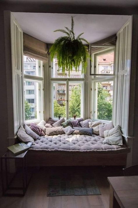 Window Seat Ideas, Bay Window Living Room, Modern Interior Design Ideas, Bay Window Seat, Window Seat Design, Bilik Idaman, تصميم للمنزل العصري, Dream Rooms, Dream House Decor