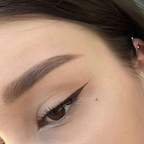 How To Make Straight Brows, Vision Board Eyebrows, Strait Eyebrows, Straight Upward Eyebrows, Perfect Eyebrows Aesthetic, Soft Arch Brows, Light Eyebrows Makeup, Thick Straight Eyebrows, Straight Eyebrows Aesthetic