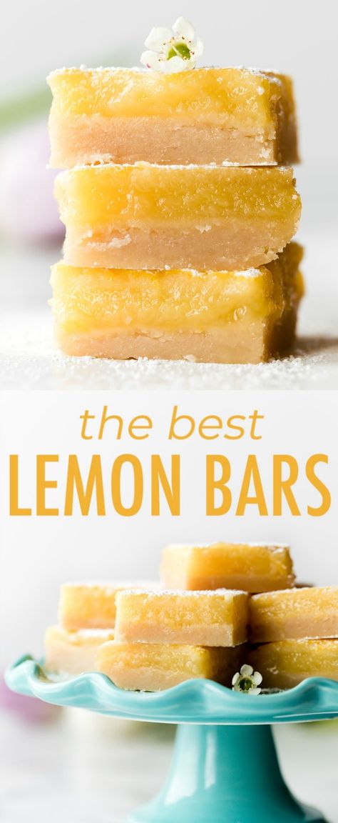 Shortbread Crust Recipe, The Best Lemon Bars, Best Lemon Bars, Butter Shortbread, Lemon Bars Easy, Popular Dessert, Curd Filling, Lemon Bar, Lemon Bars Recipe