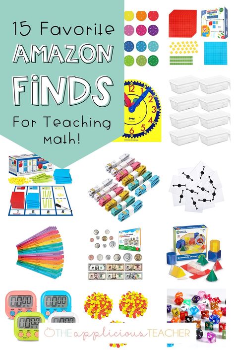 17 Favorite math tools found on Amazon. These are great list of math manipulatives you can find on Amazon! TheAppliciousTeacher.com Homemade Math Manipulatives, 2nd Grade Math Manipulatives, Second Grade Math Manipulatives, 3rd Grade Math Manipulatives, Math Activities For Toddlers, Math Helper, Math Tools, Eureka Math, Math Blocks