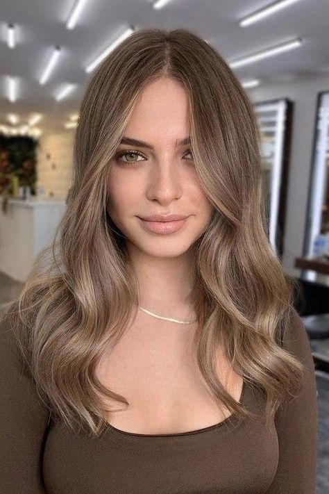 45+ Hair Colors For Brunettes | Ashy, Warm, Balayage, & More Natural Brunette, Dark Blonde Hair Color, Color Balayage, Brown Hair Inspo, Dirty Blonde Hair, Brown Hair Balayage, Dark Blonde Hair, Blonde Hair Inspiration, Light Hair Color