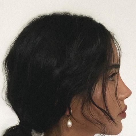 @negin on Instagram: "🎐" Amara Rossi, Straight Nose, Braid Accessories, Nose Job, Chic Hairstyles, December 8, School Looks, Side Profile, Dream Hair