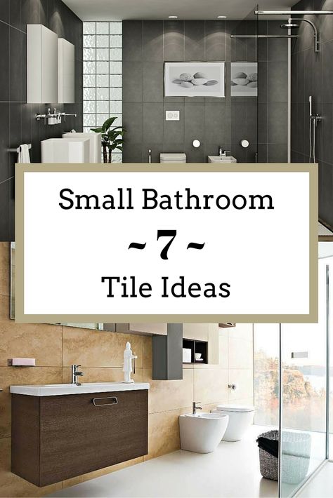 Elevate your bathroom remodel: Learn how to make cramped quarters feel spacious with these 7 small bathroom tile ideas. Tiled Bathrooms Walls, Small Bathroom With Tiles On Wall, Bathtub Tiles Ideas, Tile Bathroom Walls With Tub, Tile Ideas Around Bathtub, Tiling Ideas For Small Bathrooms, Design Small Bathroom Ideas, Small Bathroom Large Tile Ideas, Bathroom Remodel For Small Spaces