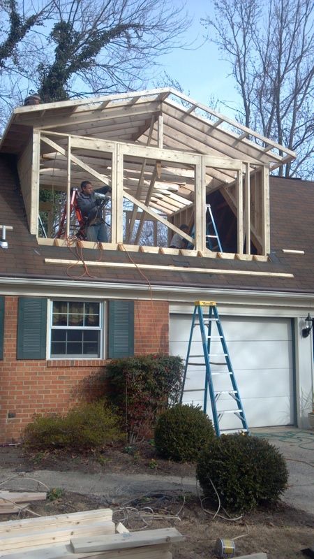 dormer additions | We recently finished this project where we added a dormer to the home ... Dormer Addition, Renovation Facade, Attic Renovation Ideas, Attic Loft, Shed Dormer, Attic Conversion, Attic Bedrooms, Dormer Windows, Attic Renovation