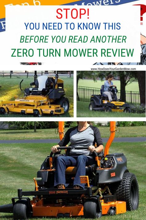 Before You Read a Lawn Mower Review Read This. Not all mower reviews are created equal. All is not what it seems. #zeroturn #zeroturnmowers #zeroturnlawnmowerreviews #mowerreviews Best Zero Turn Mower, Best Riding Lawn Mower, Zero Turn Lawn Mowers, Lawn Care Tips, Zero Turn Mowers, Riding Lawn Mowers, Yard Care, Riding Mower, Riding Lawnmower