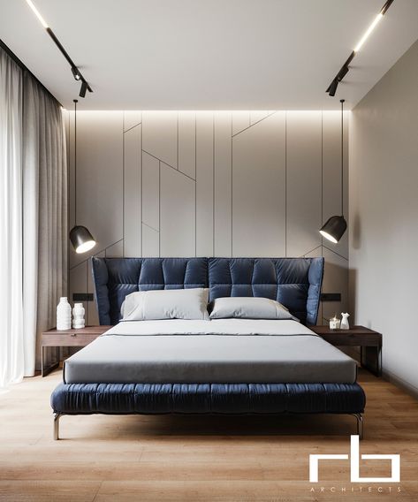 Bed Back Design, Bed Headboard Design, Bedroom Interior Design Luxury, Interior Design Per La Casa, Modern Luxury Bedroom, Modern Bedroom Interior, Bedroom Bed Design, Bed Furniture Design, Bedroom Furniture Design