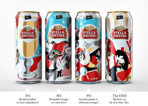 stellaartois-17 Limited Edition Packaging, Stella Artois, Beer Packaging, Beer Design, Coors Light Beer Can, Beer Label, Creative Packaging Design, Creativity And Innovation, Packaging Design Inspiration