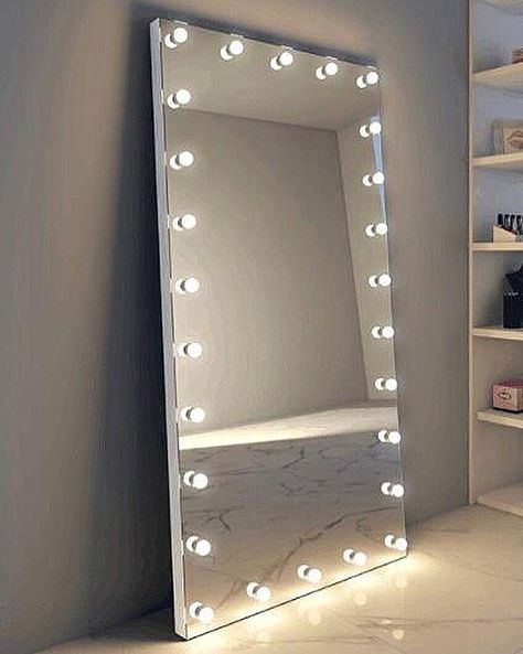 We would like you all to meet 'The Boulevard', our LARGEST Mirror to date coming in at over 1 metre wide and 2 metres tall!!! 😱👀🤤 This Frameless mirror is made of strong aluminium with a dimmable switch to adjust the brightness of its 27 daylight tone LED bulbs which are long-life and cool to the touch. The mirror can be wall mounted or propped up against your wall, vertically or horizontally to create an eye catching feature piece in your home or salon! Payment plans are also available on th Grand Mirror, Dressing Room Mirror, Mirror Bedroom Decor, Bedroom Dressing Room, Dressing Room Decor, Bedroom Dressing, Dekorasi Kamar Tidur, Glam Room, غرفة ملابس