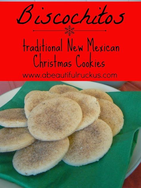 Mexican Christmas Cookies, New Mexico Biscochitos Recipe, Biscochito Recipe, Mexican Cookies Recipes, Mexican Christmas Food, Mexico Recipes, Mexican Cookies, Mexican Sweets, Mexico Christmas