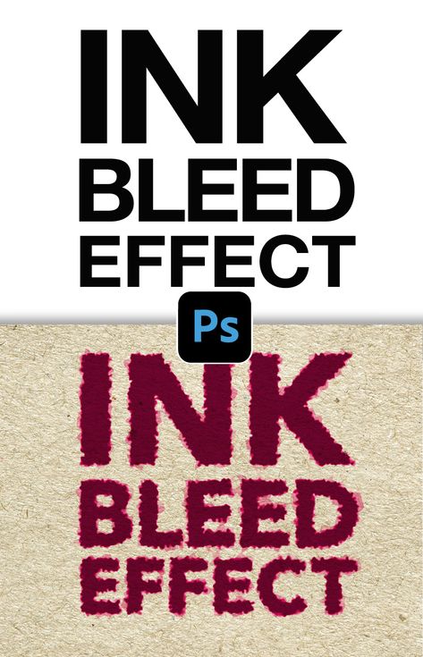 Ink Bleed Effect, Photoshop Training, Ink Bleed, Photoshop Video Tutorials, Adobe Photoshop Tutorial, Photoshop Techniques, Photoshop Video, Photoshop Effects, Photoshop Tutorial