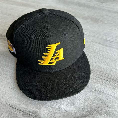 Brand New Never Worn Kobe Los Angeles Laker Basketball Hat Los Angeles Lakers, Gold Black, New Era, Basketball, Angeles, Man Shop, Brand New, Hats, Gold