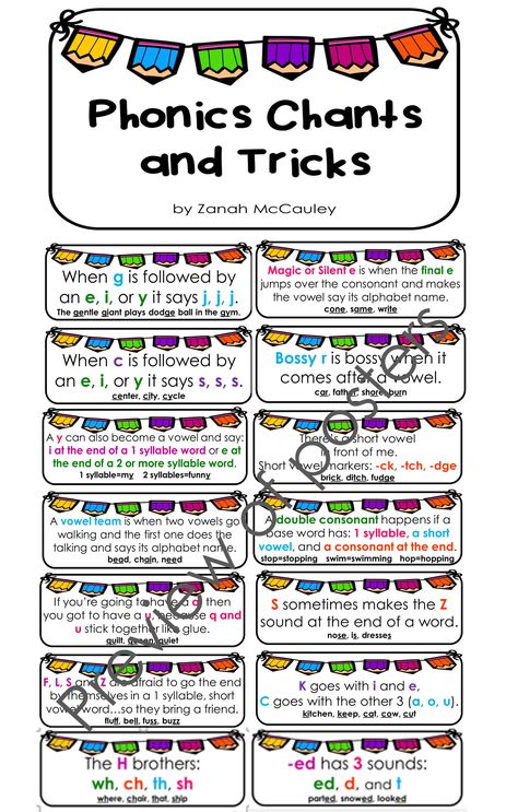 Phonics is such an important part of reading and spelling. Here are 13 different chants and tricks that are used to help students learn to read and write. Thes Writing Binder, Reading Rules, Phonics Spelling, Grammar Notes, Phonics Chart, Kindergarten Colors, Learning Phonics, English Skills, Phonics Rules