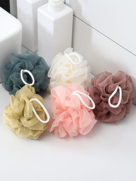 Bath Flowers, Shower Puff, Bubble Ball, Loofah Sponge, Foaming Bath, Bath Ball, Shower Sponge, Bao Bao, Body Scrubber