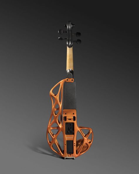 3d Printed Instruments, Instrumental Music Aesthetic, Electric Violin Design, Computational Design, Violin Design, Violin Art, Instruments Art, Electric Violin, Goofy Drawing