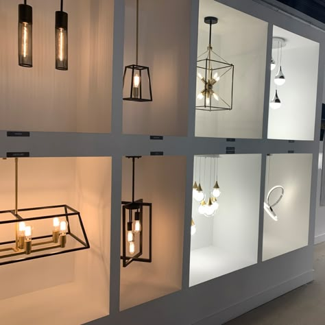 Light Display Showroom, Lighting Store Design, Electrical Shop Interior Design, Lighting Showroom Design, Light Showroom Design Display, Lighting Store Showroom, Lights Showroom, Showroom Lighting, Botique Interiors