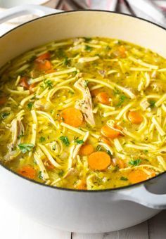 Healthy Chicken Noodle Soup Recipe #ASpicyPerspective #Chicken #soup #chickensoup #noodle #best #comfortfood Chicken Noodle Soup One Pot, Homemade Chicken Noodle Soup Recipe, Chicken Noodle Soup Recipe Homemade, Best Chicken Noodle Soup, Easy Chicken Soup, Chicken Noodle Soup Crock Pot, Resep Seafood, Chicken Noodle Soup Easy, Chicken Noodle Soup Recipe