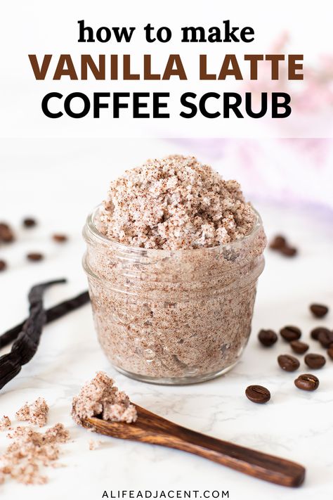 Coffee Scrub Soap Recipe, Diy Coffee Body Scrub Recipe, Body Scrub Recipe Homemade, Coffee Sugar Scrub Diy, Coffee Grounds Scrub, Coffee Body Scrub Recipe, Coffee Body Scrub Diy, Body Scrub Recipes, Diy Coffee Scrub