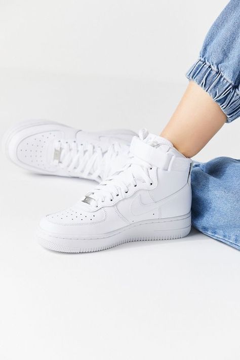 Air Force 1 High Tops, Shoes For Women Sneakers, Nike Force 1, Campus Style, Nike Air Force 1 High, Nike High Tops, Adidas Nmd, Women Sneakers, Sneakers Outfit