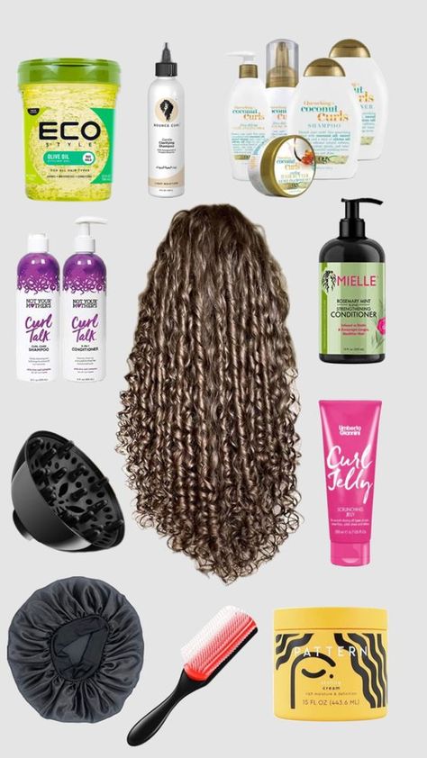 Curly Hair Advice, Healthy Curly Hair, Natural Hair Care Routine, Wavy Hair Care, Healthy Hair Routine, Curly Hair Care Routine, Mixed Curly Hair, Hair Tint, Curly Hair Videos