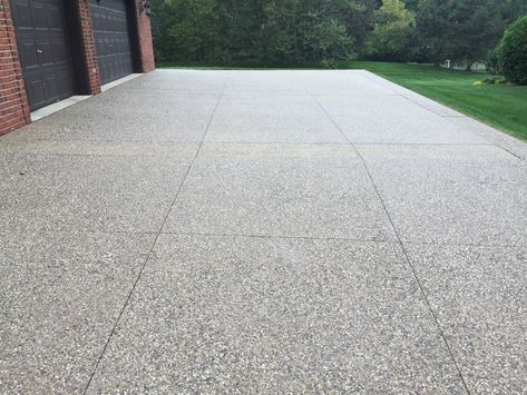 Exposed Aggregate Concrete Driveway | Blog - Surface Restoration Aggregate Concrete Driveway, Exposed Aggregate Patio, Pavers Ideas, Aggregate Patio, Exposed Aggregate Driveway, Cement Driveway, Aggregate Driveway, Adu Ideas, Exposed Aggregate Concrete