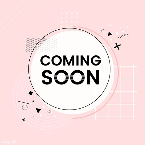 Coming soon shop announcement vector | free image by rawpixel.com Business Marketing Design, Logo Online Shop, Restaurant Logo, Present Christmas, Crystal Candles, Marketing Design, Vintage Santas, 로고 디자인, Pink Background