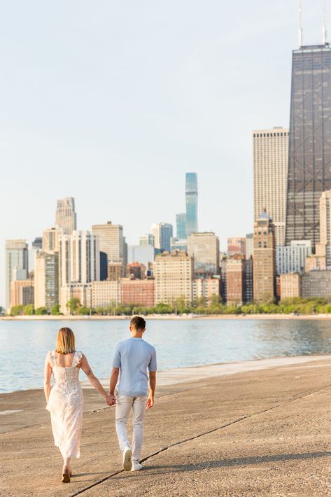 Downtown Chicago Engagement Photos - Destination Wedding Photographer Pier Engagement Photos, Destination Engagement Photos, Chicago Engagement Photos, Chicago Riverwalk, Chicago Pictures, Chicago Engagement, Destination Engagement, Jewel Wedding, Chicago Photos