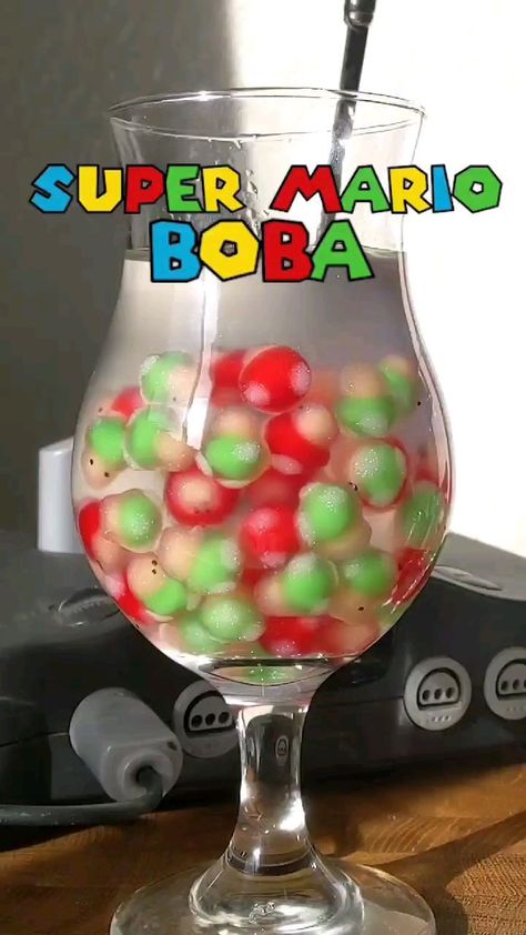 easyastryyt on Instagram: Super Mario Mushroom Boba Recipe! If you decide to make this yourself, the written recipe is on our Insta page. There is also a full… Classic Milk Tea, Tapioca Boba, Boba Recipe, Boba Tea Recipe, Mario Theme, Fun Drink Recipe, Bubble Tea Recipe, Boba Pearls, Homemade Cookbook