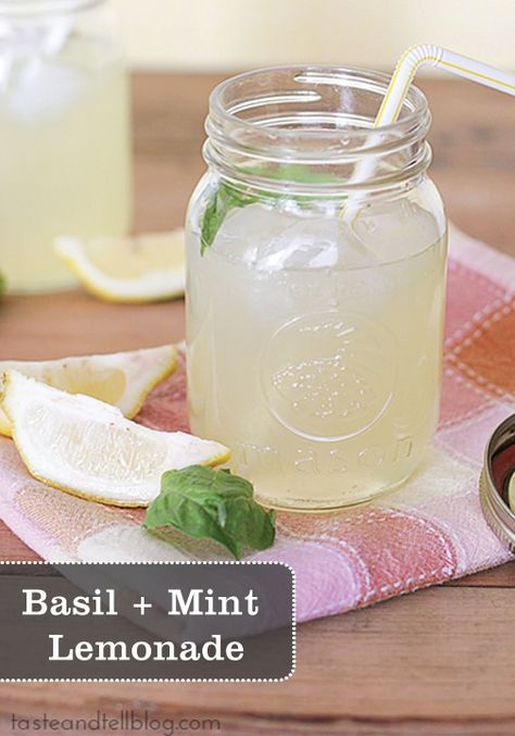 Make this Basil + Mint Lemonade drink today, and enjoy some on your porch, your balcony, or your deck.  It’s the perfect way to celebrate summer! Lemonade Beyonce, Mint Lemonade Recipe, Taste And Tell, Basil Lemonade, Coctails Recipes, Mint Lemonade, Lemonade Drinks, Lemonade Recipe, Refreshing Summer Drinks