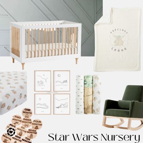 Modern Star Wars Nursery, Boho Star Wars Nursery, Girl Star Wars Nursery, Starwars Nursery Boys, Grogu Nursery, Star Wars Nursery Girl, Baby Yoda Nursery, Starwars Nursery, Star Wars Nursery Decor