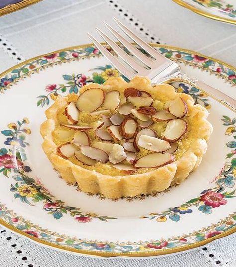 Almond Tartlets, Strawberry Jam Tarts, Tartlets Recipe, Cherry Preserves, Cherry Bakewell, British Desserts, Jam Tarts, Stuffed Shells Recipe, Shortbread Crust