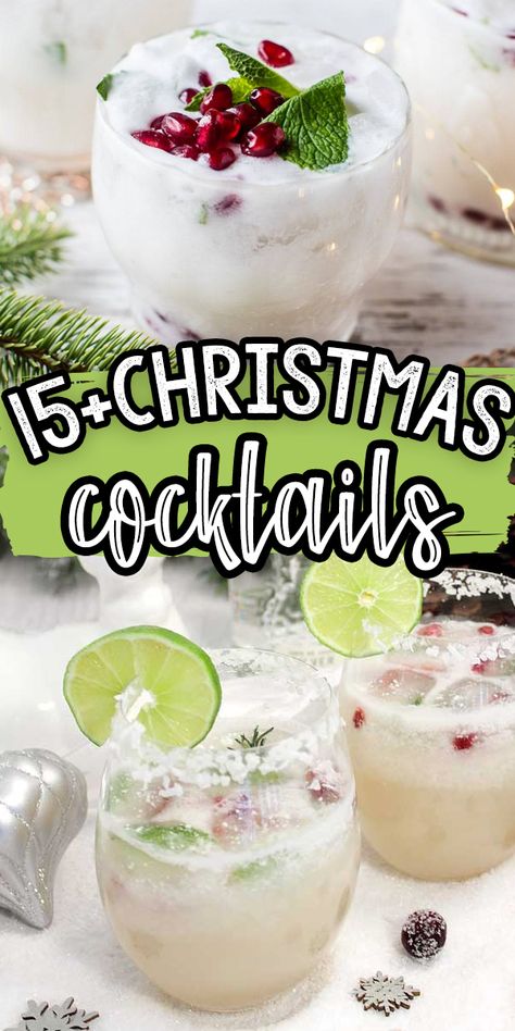 15 Christmas Cocktails for To Host An Epic Holiday Party Christmas Beverages Alcoholic Cocktails, Cocktail For Christmas, Holiday Mixer Party, Holiday Brunch Cocktails, Holiday Brunch Drinks, Xmas Drinks Christmas Cocktails, Holiday Lemonade, Christmas Cocktail Party Ideas, Holiday Alcoholic Drinks